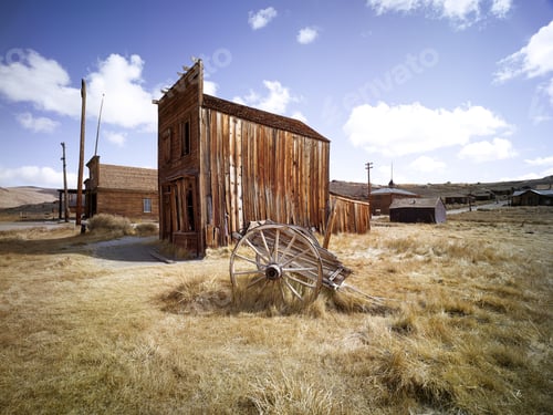 Preview: An Abandoned Wagon Beside A House