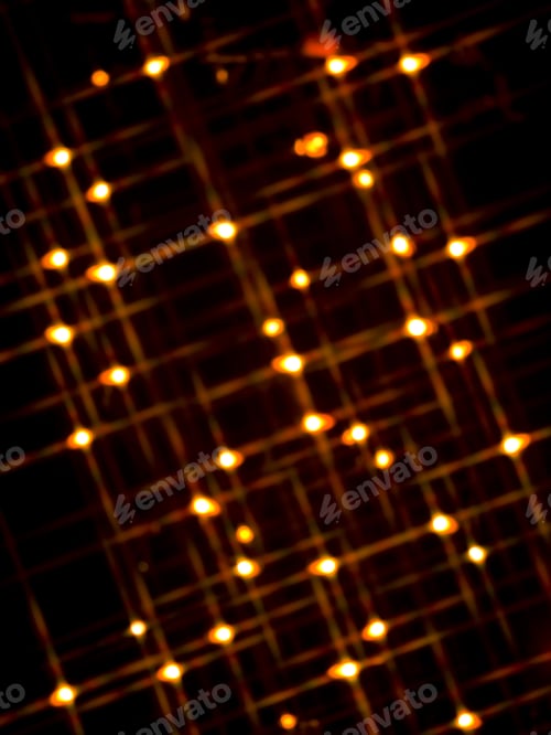 Preview: Diffused Festive Holiday Background Of Christmas Lights