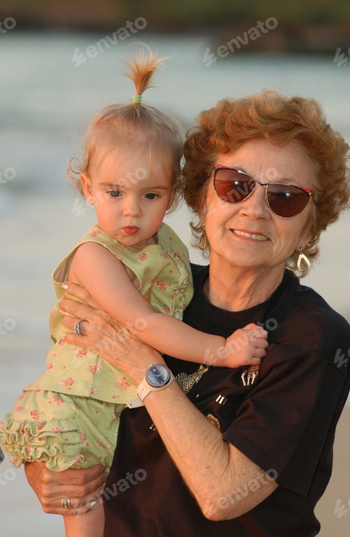 Preview: "Woman Holding A Young Girl In Her Arms, (Keith Levit)"