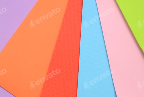 Preview: Color Paper Texture And Background, Isolated On White