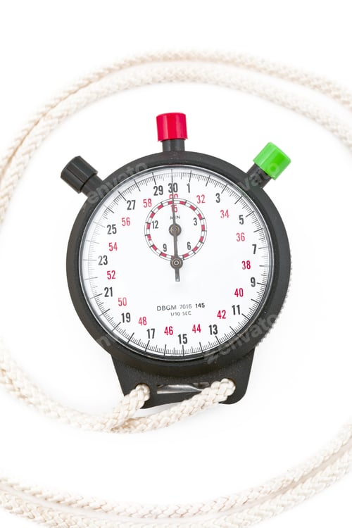 Preview: Stop Watch Isolated On White Background