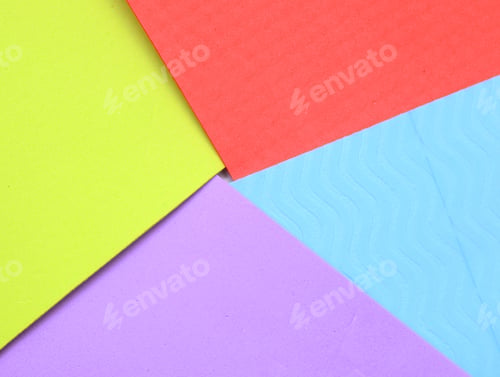 Preview: Color Paper Texture And Background, Isolated On White
