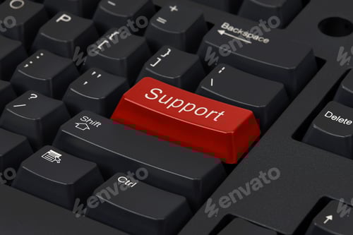 Preview: Red Key Highlighting 'Support'