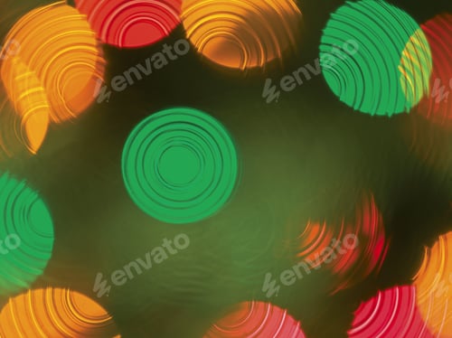Preview: Abstract Diffused Festive Holiday Background Of Christmas Lights