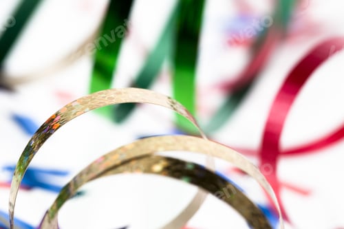 Preview: Celebration Confetti And Streamers Background