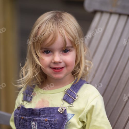Preview: Portrait Of A Young Girl Looking At Camera,
