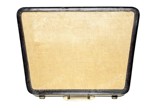 Preview: Vintage Attache Case Isolated On A White Background
