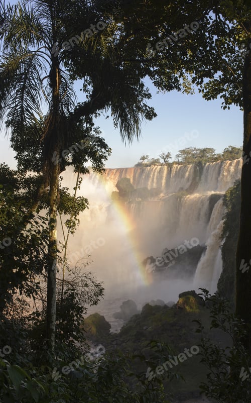 Preview: Iguazu Falls, Seven Wonders Of The World. Foz De Iguazu, Border Between Argentina And Brazil