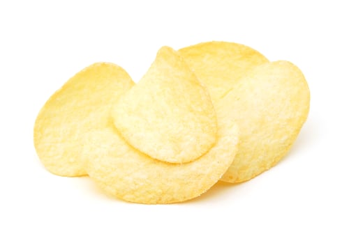 Preview: The Image Of The Potato Chips Isolated On White