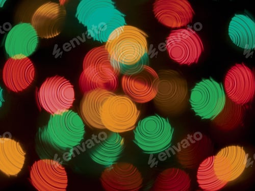 Preview: Festive Holiday Background Of Christmas Lights