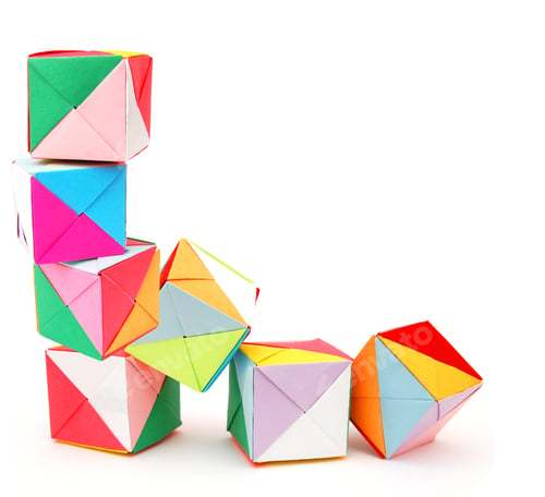 Preview: A Stacking Of Origami Blocks