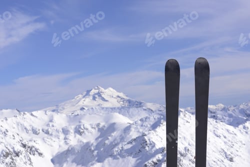 Preview: Winter Landscape With Ski Boards