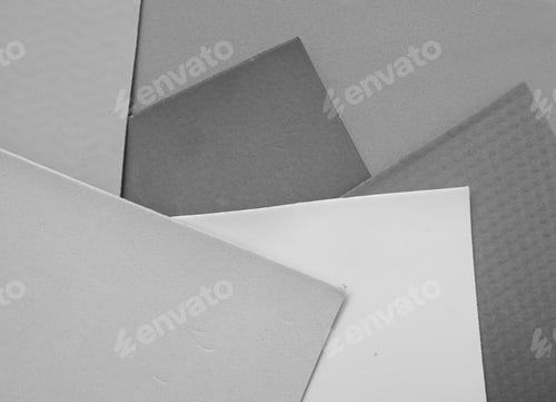 Preview: Black Paper Texture And Background, Isolated On White