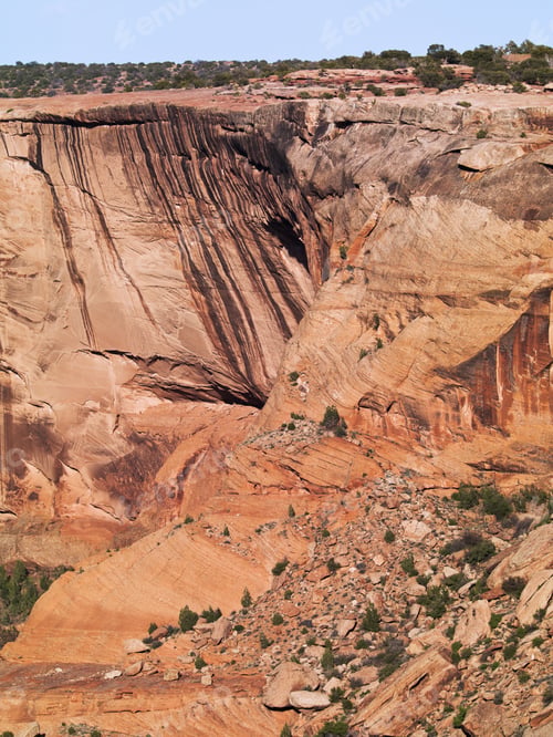 Preview: View Of Cliff With Sky In The Background.