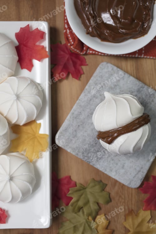 Preview: Dulce De Leche Dessert Made With Meringues In A Sandwich Form