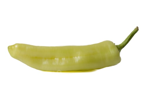 Preview: Fresh Yellow Banana Peppers Isolated On White Background