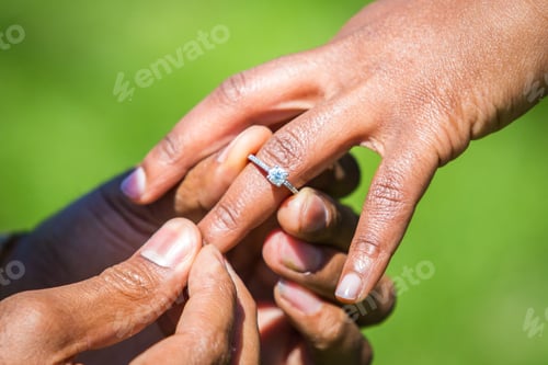 Preview: Engagement Ring Proposal Hands Close Up