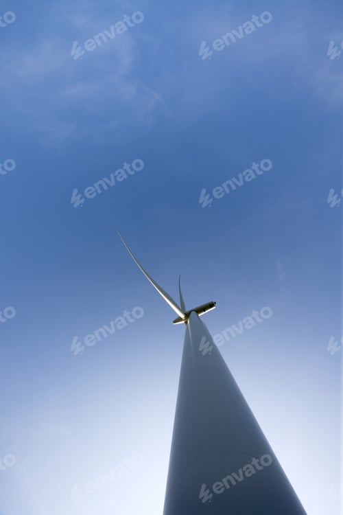 Preview: Wind Turbine In A Field A Dusk