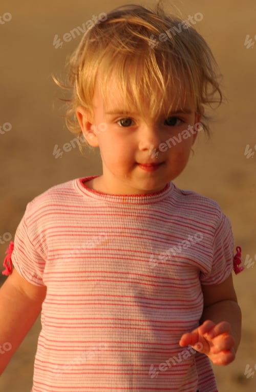 Preview: "Portrait Of A Young Boy On The Beach, Big Island, Hawaii, (Keith Levit)"