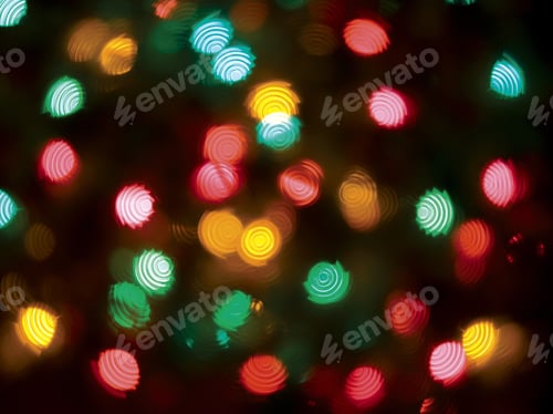 Preview: Festive Holiday Background Of Christmas Lights