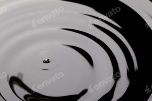 Preview: Black Abstract Water Surface And Drip Texture