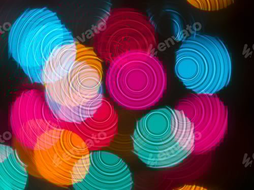 Preview: Abstract Diffused Festive Holiday Background Of Christmas Lights