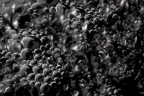 Preview: Close Up Water Droplet Affect The Surface, Forming Rings On The Surface And Making A Perfect
