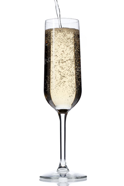 Preview: Champagne Glass Isolated On White Background