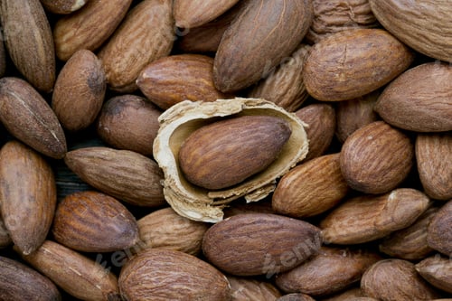 Preview: Close-Up Image Of Almond With Husk