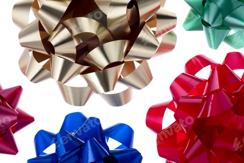 Preview: Holiday Gift Bows Festive Background