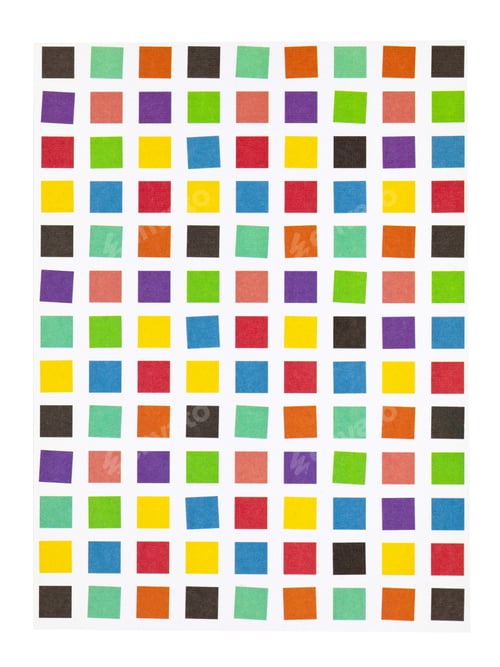 Preview: Image Of Colorful Square Wallpaper Isolated On A White Background