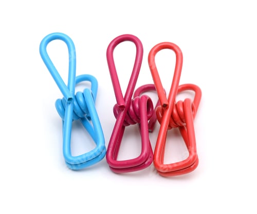 Preview: Wire Spring Hose Clips Isolated On White Background