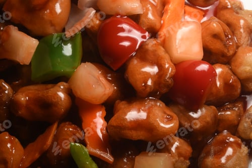 Preview: Sweet Snd Sour Pork Close Up Above