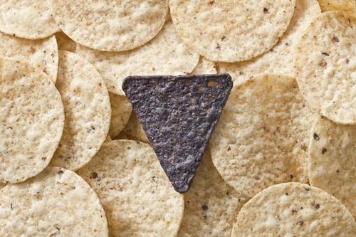 Preview: Close Up Image Of Blue Nachos With Tortilla Chips