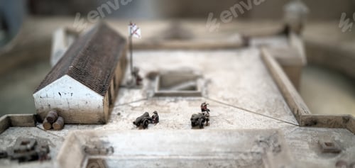 Preview: Selective Focus Of A Old Fort Model Castillo De La Real Fuerza