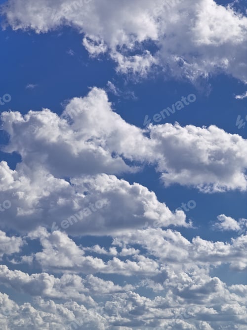 Preview: Fluffy Clouds Background