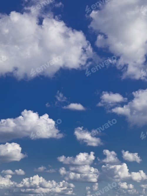Preview: Fluffy Clouds Background