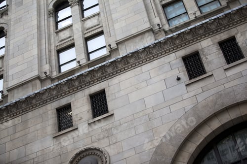 Preview: Architectural Detail Of An Old Office Building In Toronto Canada
