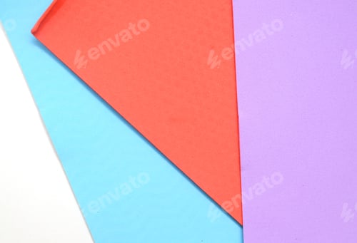Preview: Color Paper Texture And Background, Isolated On White