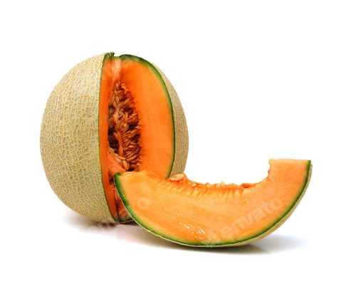 Preview: Cantaloupe Melon On White