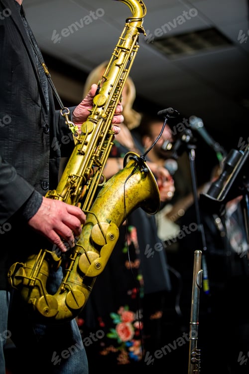 Preview: Saxophone Player Performing On The Stage