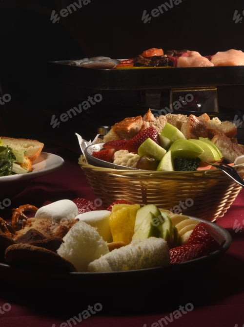 Preview: Vertical Image Of Four Course Fondue