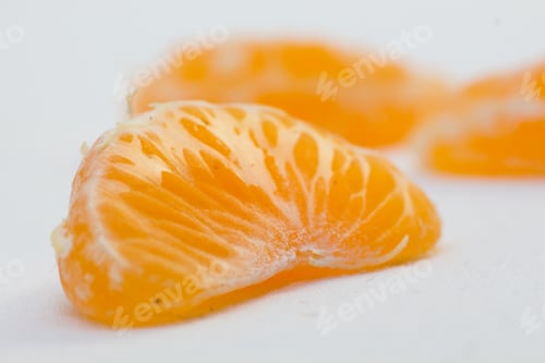Preview: Clementine Slice On A White Background