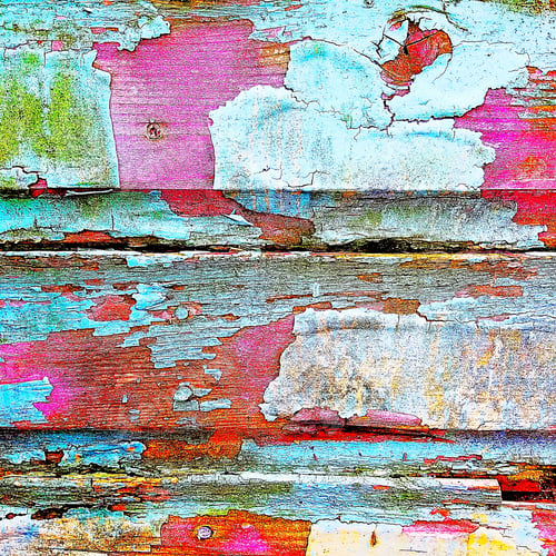 Preview: Aged Rustic Colorful Peeling Paint Wooden Background Texture