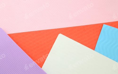 Preview: Color Paper Texture And Background, Isolated On White