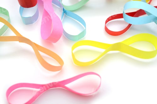Preview: Origami Papers: Colorful Flower Petal Shapes Background