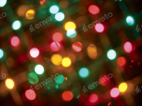 Preview: Festive Holiday Background Of Christmas Lights
