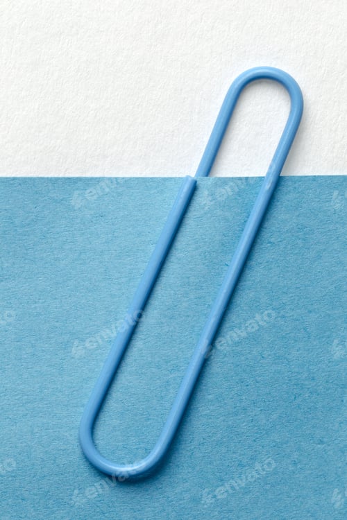 Preview: Post Sticky Note Pad With Paperclip Business Reminder Bulletin Message Background With Copy Space
