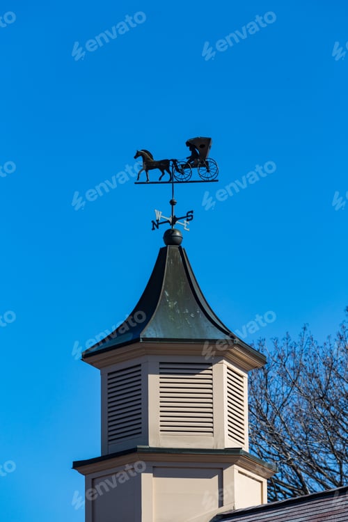 Preview: An Unusual Weather Vane Features An Amish Buggy.