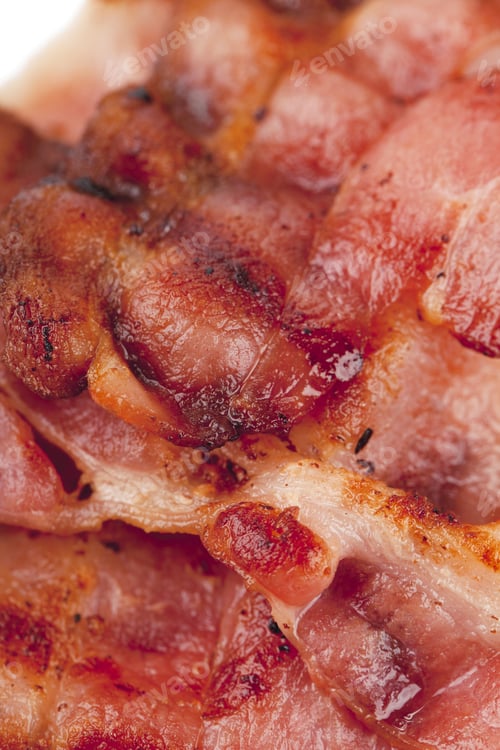 Preview: Macro Image Of A Meaty Bacon Background